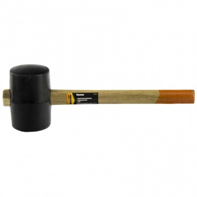 Киянка резиновая, 910г, черная резина, деревянная ручка SPARTA